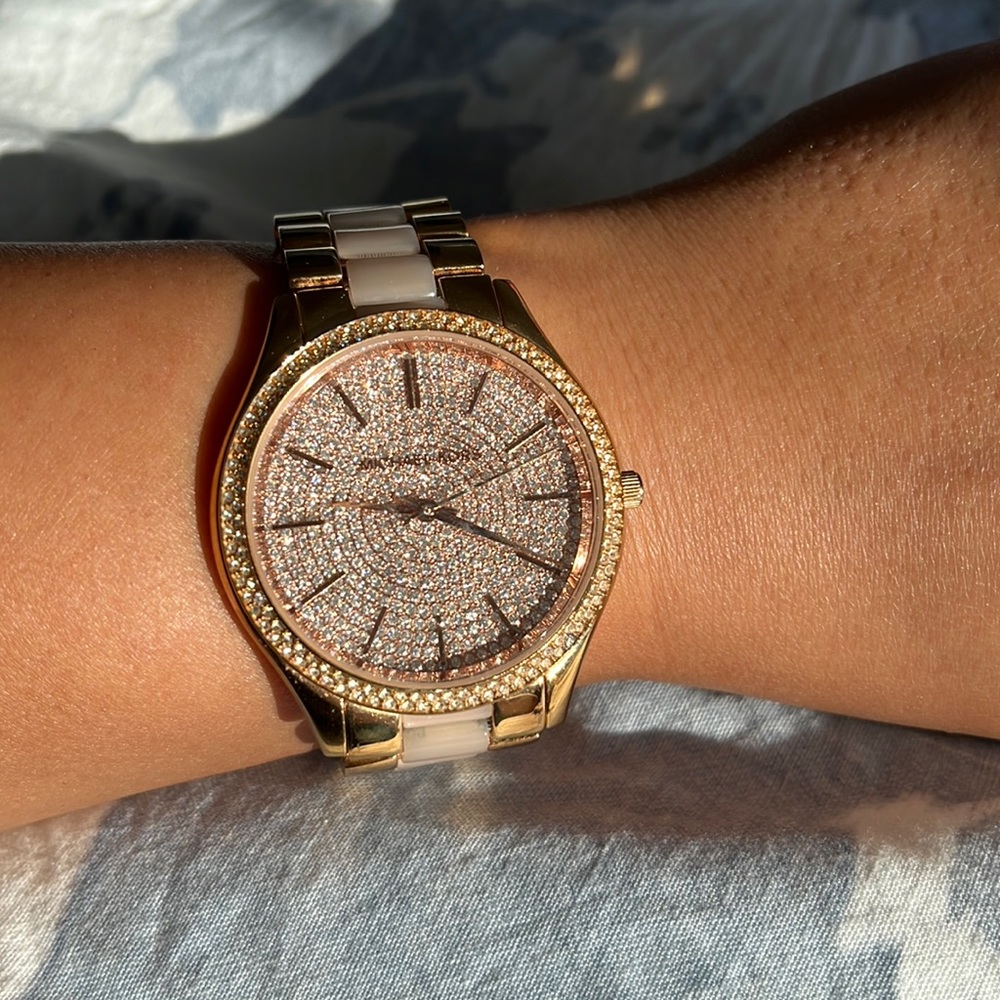Michael Kors Runway MK4288 Women's Two Tone Stainless Steel Analog Watch